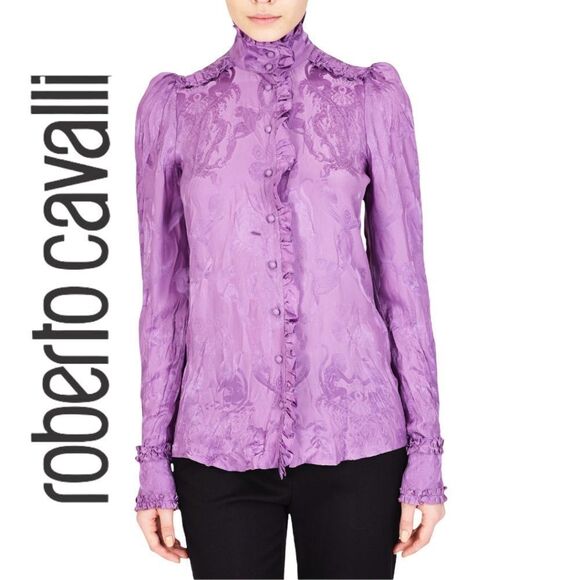 Roberto Cavalli Blouse Size IT 46 / US 10 - Picture 2 of 8